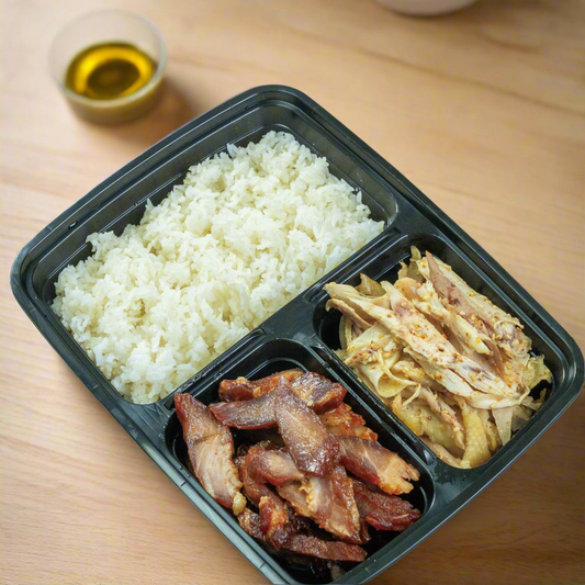 Black Rectangular Plastic Divider Tray With Lid 150 Count