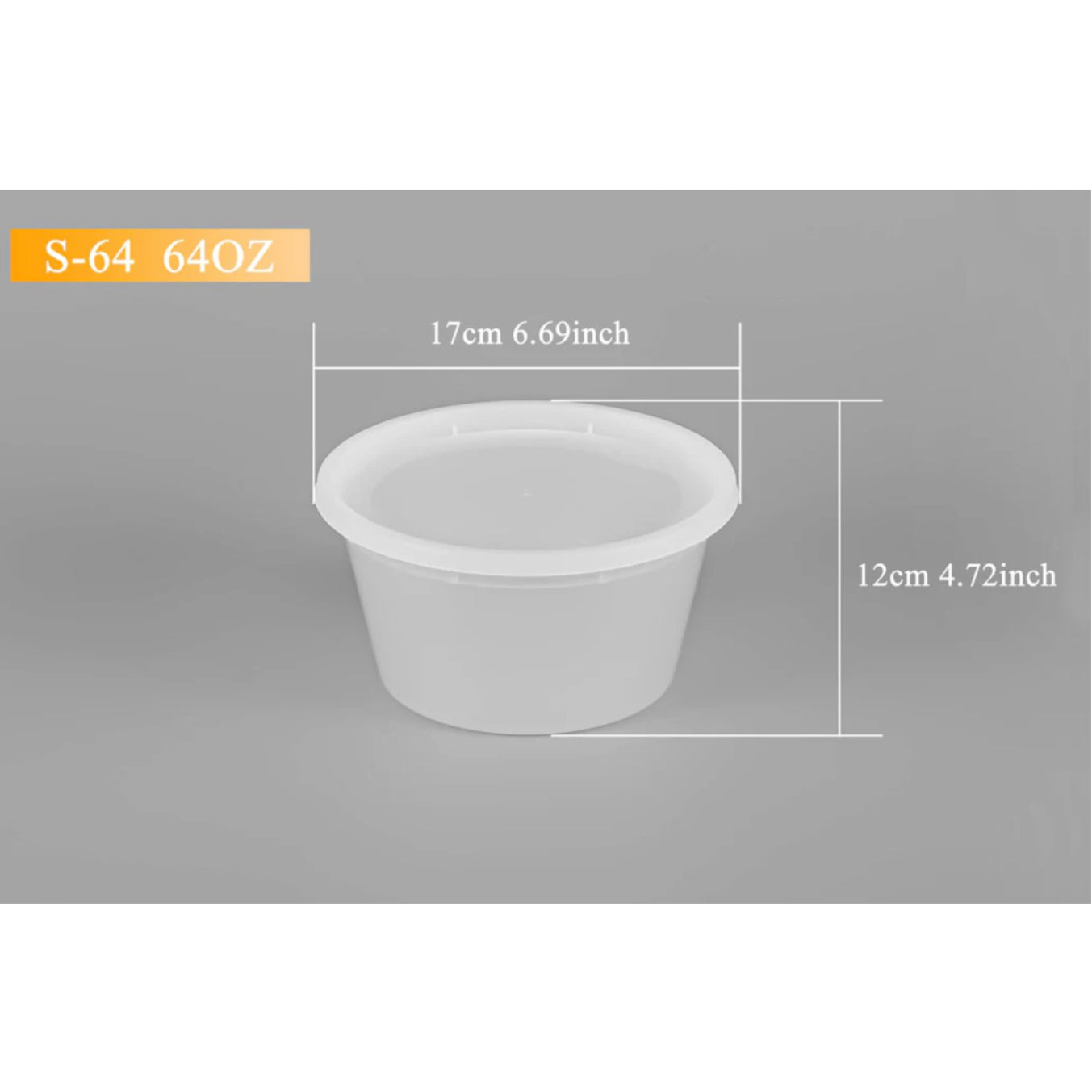 Clear Soup Or Dry Food Containers with Lid 240 Count