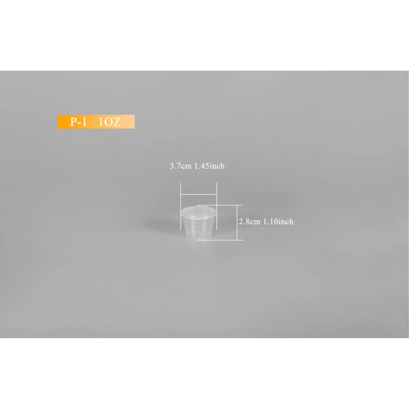 Portion Cups with Lid 2500 Count