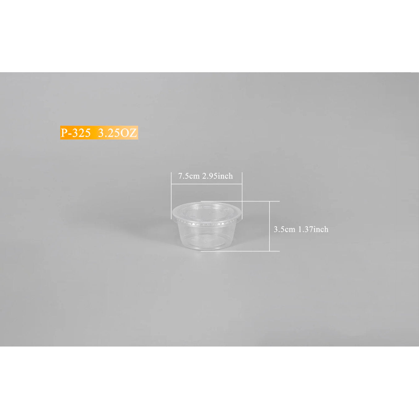 Clear Portion Cups with Lid Set 2500 Count