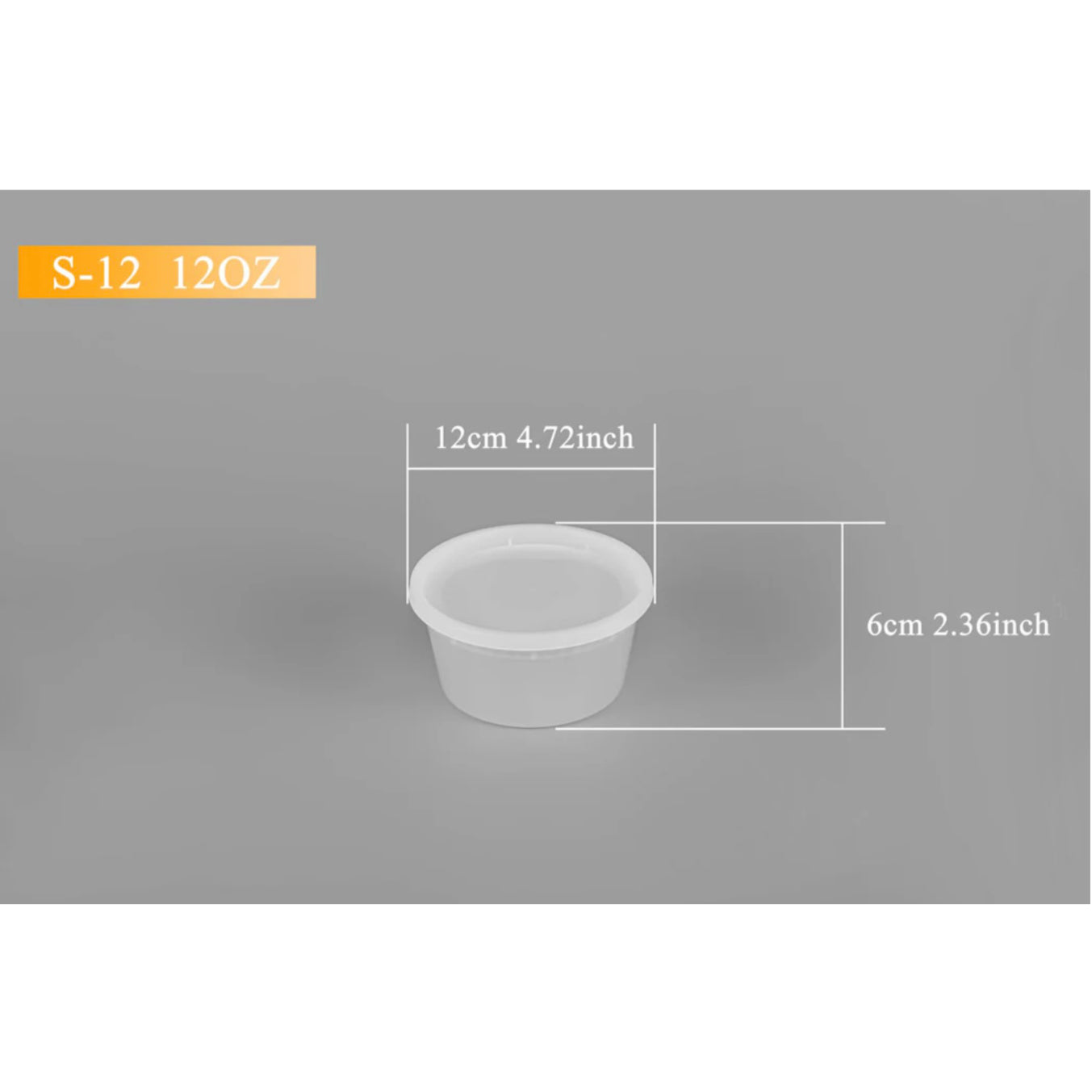Clear Soup Or Dry Food Containers with lid 240 Count