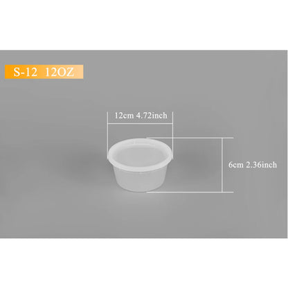 Clear Soup Or Dry Food Containers with lid 240 Count