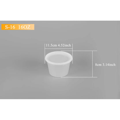 Clear Soup Or Dry Food Containers with lid 240 Count
