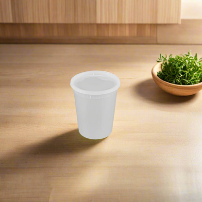 Clear Soup Or Dry Food Containers with Lid 240 Count