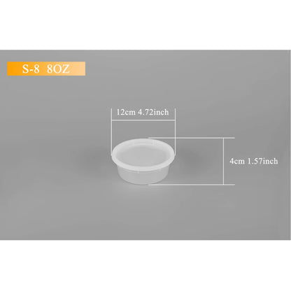 Clear Soup Or Dry Food Containers with lid 240 Count