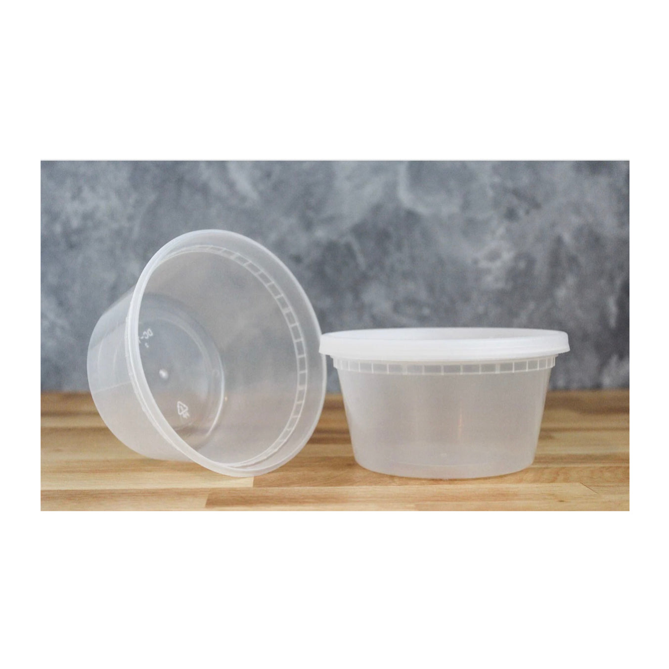 Clear Soup Or Dry Food Containers with lid 240 Count