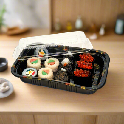Stylish Sushi Container With Lid 400 Count, Restaurant Sushi Storage